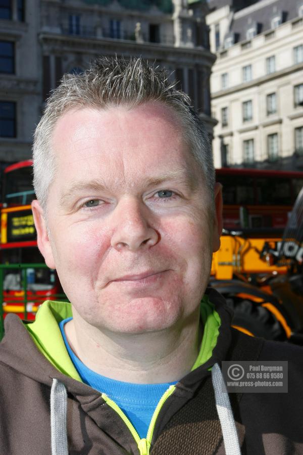 10 July 2009. 
ROBERT WALKER a B.T. Office Worker from Leicester. Who was on the Fourth Plinth from 0800hrs to 0900hrs,