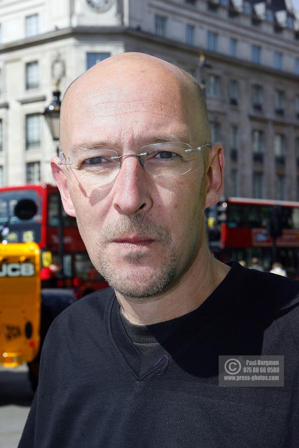 10 July 2009. 
PETER GOODBODY a Lawyer from Liverpool. Who was on the Fourth Plinth from 0900hrs to 1000hrs, used his time to photograph people and the surroundings