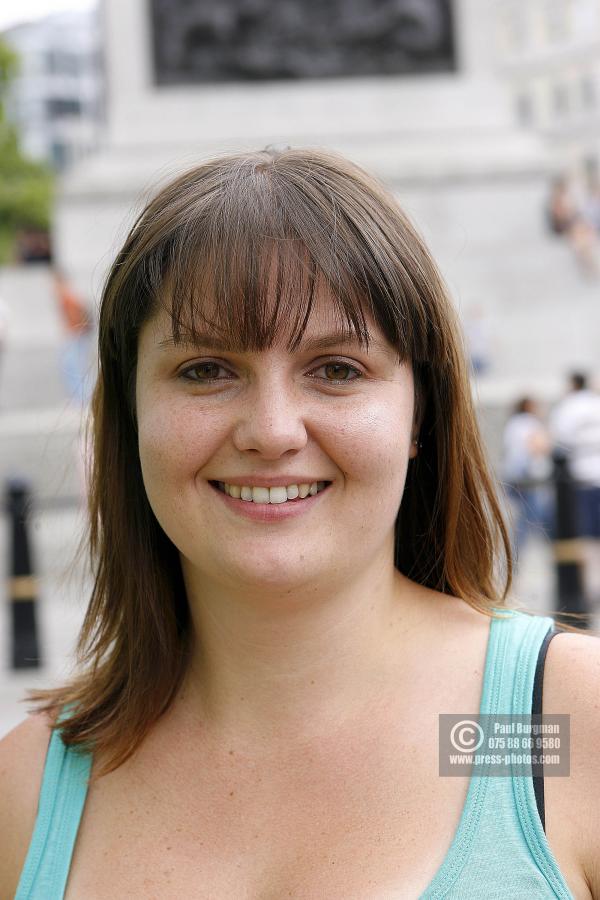 10 July 2009. 
BEGONA CASTRO (30)Learning and Development  Department Head On the plinth to help raise money for a Hospice after her brother died from Skin Cancer. from S.E. London  . on the Fourth Plinth from 1300hrs to 1400hrs,