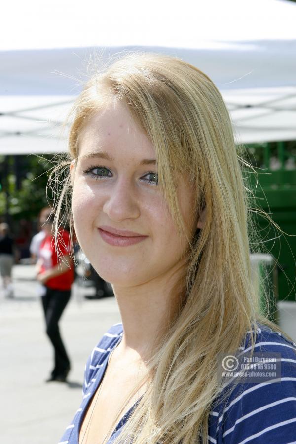 10 July 2009. 
EMILY AIRTON (21)  FROM Hartney Whitney in Hampshire works in Public Relations on the Fourth Plinth from 1500hrs to 1600hrs,