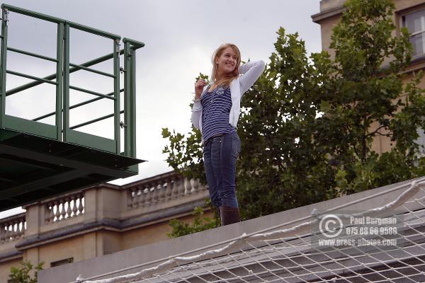 10 July 2009. 
EMILY AIRTON (21)  FROM Hartney Whitney in Hampshire works in Public Relations on the Fourth Plinth from 1500hrs to 1600hrs,