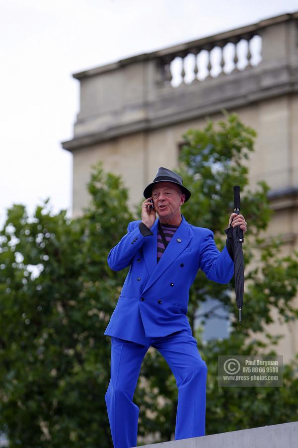 7 July 2009. ROBERT JACKSON, retired from Totness on the fourth plinth 0600-0700,