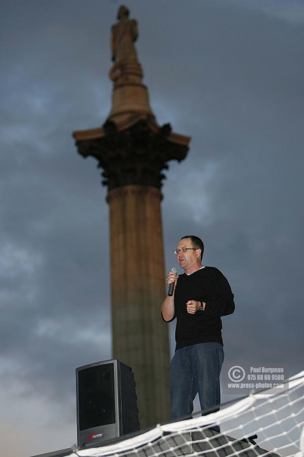 6 July 2009. Steve Roser from a scientist from  Bristol on the fourth plinth from 2100-2200hrs,