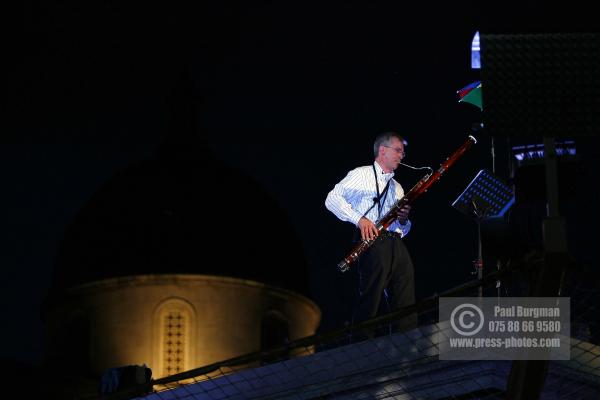 7 July 2009. David Hooper from Bourne End, Buckinghamshire, an IT Consultant played his Oboe wilth on the Fourth Plinth 2200-2300hrs
 Paul Burgman 075 88 66 9580