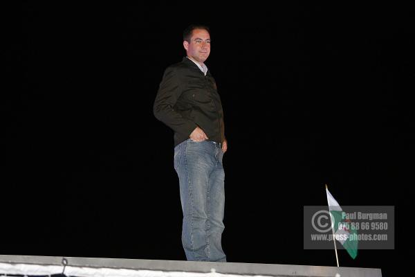 6 July 2009.Andrew Deathe a Gallery Author from Swansea on the fourth plinth from 2300-0000hrs,