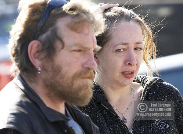 11/08/2012 Tributes arrive at Tia Sharp's grandparents house, in The Lindens, New Addington, Croydon