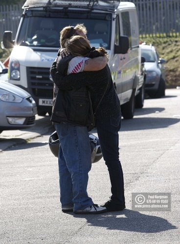 11/08/2012 Tributes arrive at Tia Sharp's grandparents house, in The Lindens, New Addington, Croydon