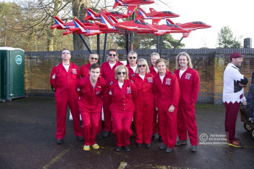 26/12/2016.  Windlesham Pram Race. Red Arrows