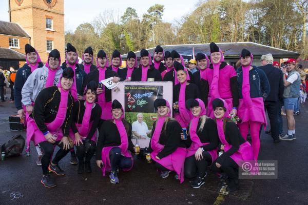 26/12/2016.  Windlesham Pram Race. Flamingos