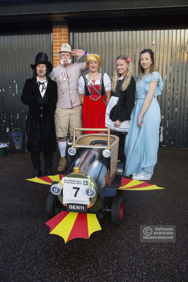 26/12/2016.  Windlesham Pram Race. Chitty Chitty Bang Bang