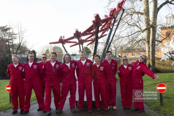 26/12/2016.  Windlesham Pram Race. Red Arrows