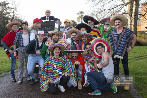 26/12/2016.  Windlesham Pram Race. Mexicans, Red Necks & Donald Trump