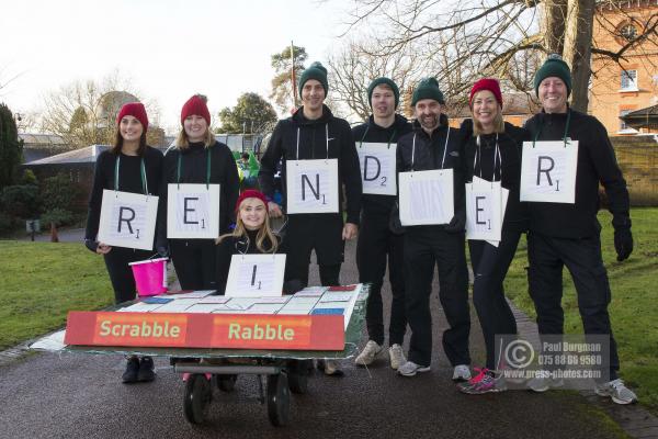 26/12/2016.  Windlesham Pram Race. Scrabble Rabble