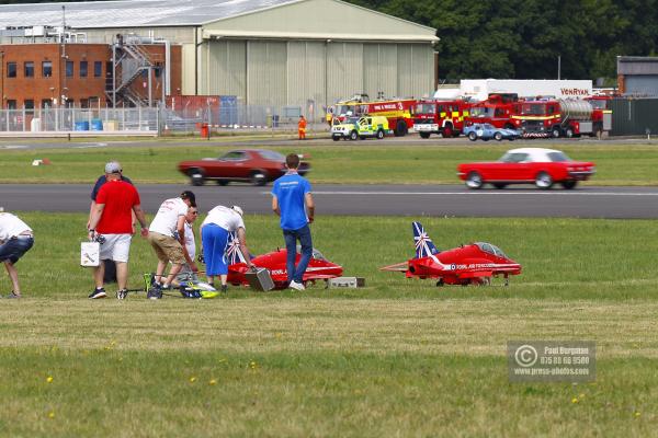 27/08/2016.Wings & Wheels, Dunsfold Red Duo Display get ready