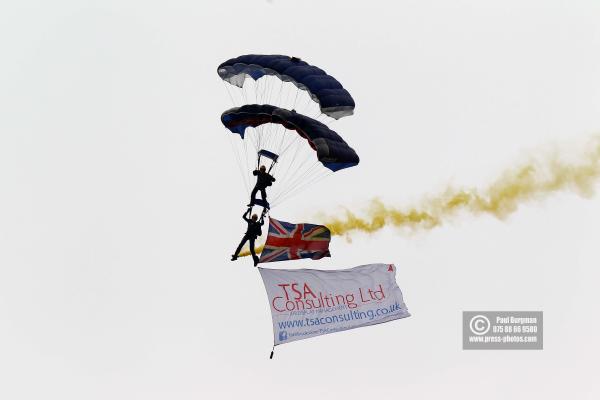 27/08/2016.Wings & Wheels, Dunsfold. THe Tigers Parachute Display