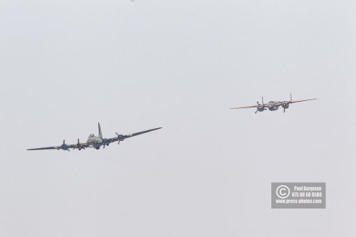 27/08/2016.Wings & Wheels, Dunsfold. The BBMF Mitchell & B17