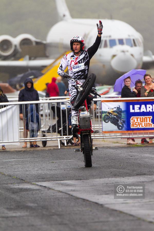 28/08/2016.Wings & Wheels, Dunsfold. Steve Colley Stunt Show