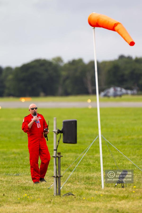28/08/2016.Wings & Wheels, Dunsfold. Red 10 giving commentary on Red Arrows