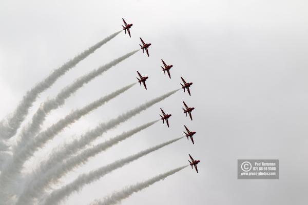 28/08/2016.Wings & Wheels, Dunsfold. The Red Arrows