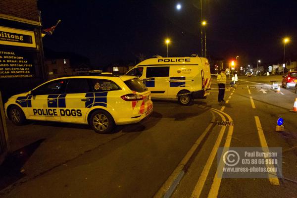 2/02/2015 Police on the scene at the Junction of Aldershot Road & Worplesdon Road, GU2 8AF