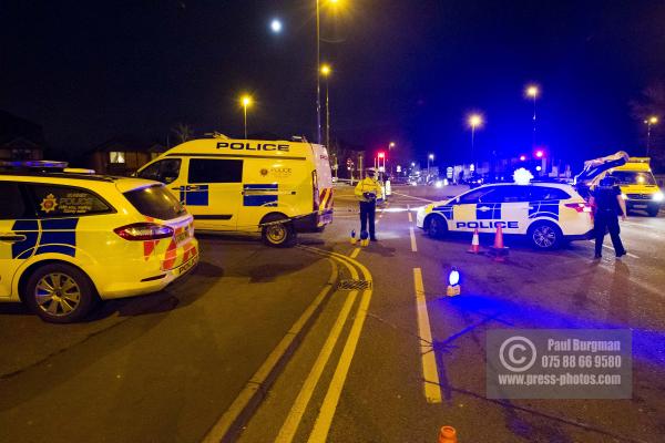 2/02/2015 Police on the scene at the Junction of Aldershot Road & Worplesdon Road, GU2 8AF