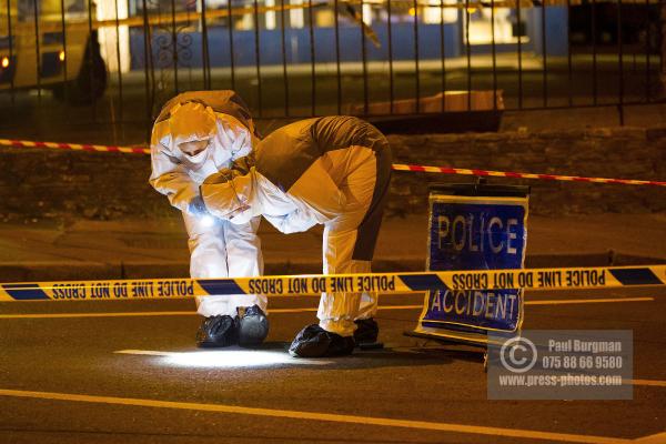 2/02/2015 Police and Forensics on the scene at the Junction of Aldershot Road & Worplesdon Road, GU2 8AF