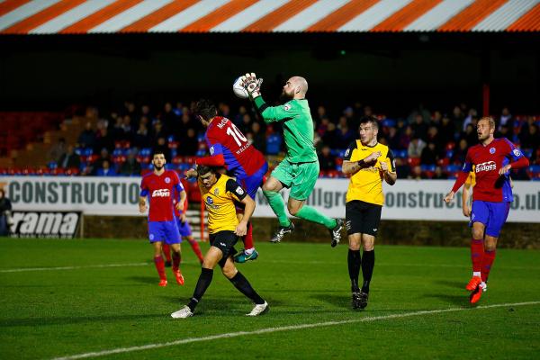 12/12/2016.  Aldershot Town v East Thurrock United FC. FA Trophy.