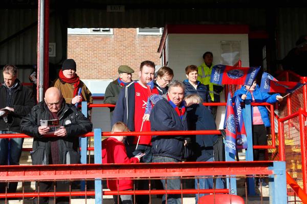 26/12/2016.  Aldershot Town v Woking FC. Aldershot Town Fans