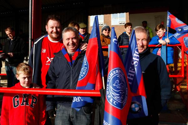 26/12/2016.  Aldershot Town v Woking FC. Aldershot Town Fans