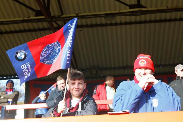 26/12/2016.  Aldershot Town v Woking FC. Aldershot Town Fans