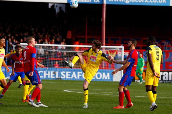 26/12/2016.  Aldershot Town v Woking FC.  Scott RENDELL & FENELON