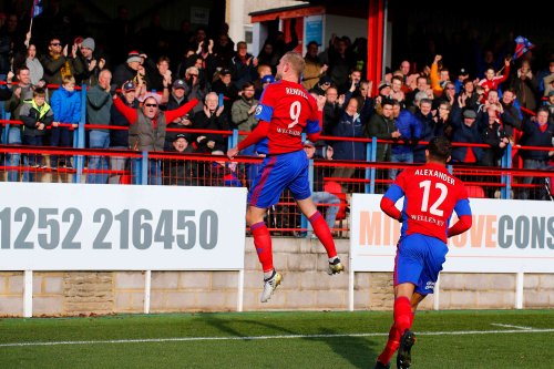 26/12/2016.  Aldershot Town v Woking FC. Scott RENDELL celebrates his First