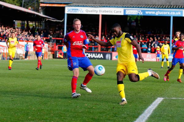 26/12/2016.  Aldershot Town v Woking FC. Scott RENDELL