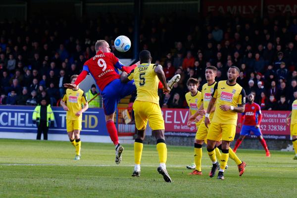 26/12/2016.  Aldershot Town v Woking FC. Scott RENDELL