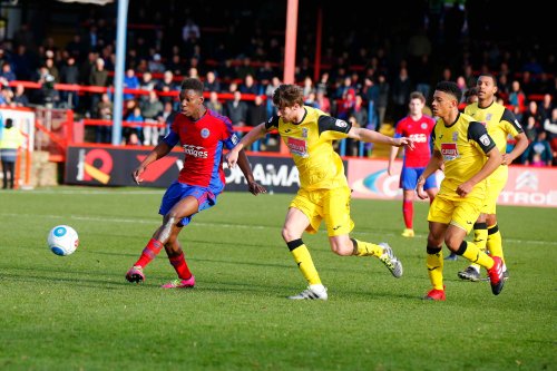 26/12/2016.  Aldershot Town v Woking FC.  MENSAH