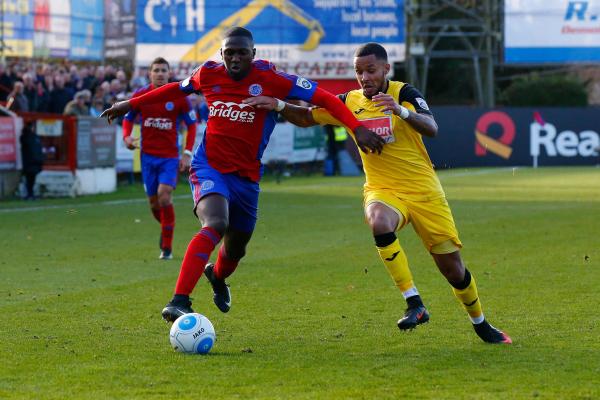 26/12/2016.  Aldershot Town v Woking FC. KANU