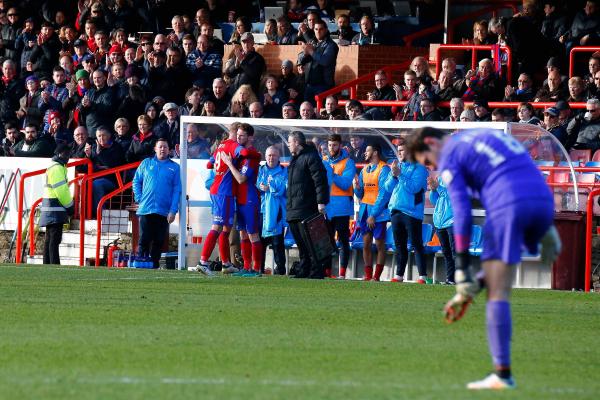 26/12/2016.  Aldershot Town v Woking FC.