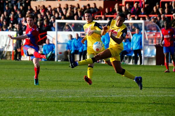 26/12/2016.  Aldershot Town v Woking FC. KELLERMAN