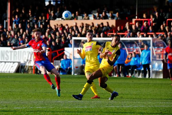 26/12/2016.  Aldershot Town v Woking FC. KELLERMAN