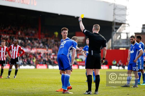 07/04/2018. Brentford FC v Ipswich Town, SkyBet Championship Action from Griffin Park