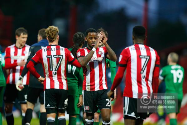 10/02/2018. Brentford v Preston North End. SkyBet Championship Match Action from Griffin Park.