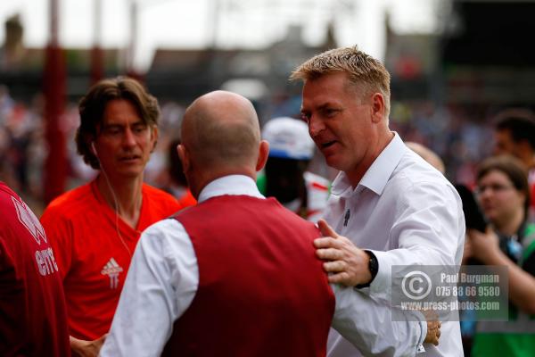 21/04/2018. Brentford v Queens Park Rangers SkyBet Championship Action from Griffin Park.  Queens Park Rangers Manager Ian HOLLOWAY & Brentford's Manager Dean SMITH