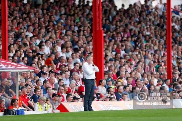 21/04/2018. Brentford v Queens Park Rangers SkyBet Championship Action from Griffin Park.  Brentford's Manager Dean SMITH