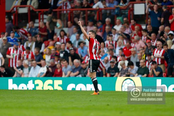 21/04/2018. Brentford v Queens Park Rangers SkyBet Championship Action from Griffin Park. Brentford's Sergi CANOS celebrate