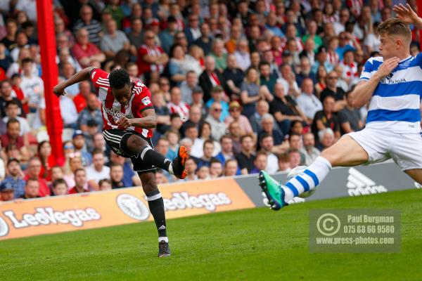 21/04/2018. Brentford v Queens Park Rangers SkyBet Championship Action from Griffin Park.  Brentford's Florian JOZEFZOON