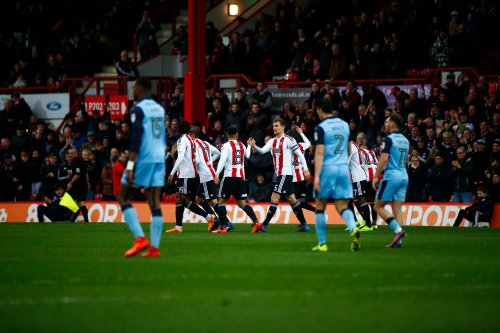 25/02/2017. Brentford FC v Rotherham United. JOTA Celebrates