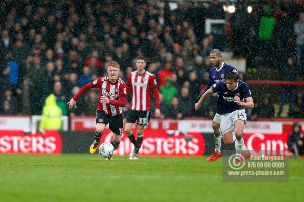 30/03/2018. Brentford v Sheffield United. Action from the Skybet Championship at Griffin Park. Brentford's Ryan WOODS