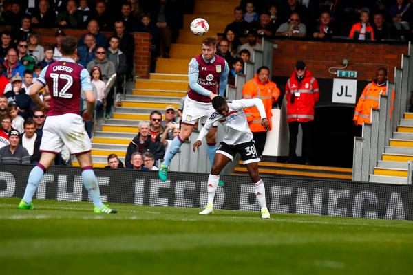 17/04/2017. Fulham FC v Aston Villa.  Match Action. Fulham’s Ryam SESSEGNON