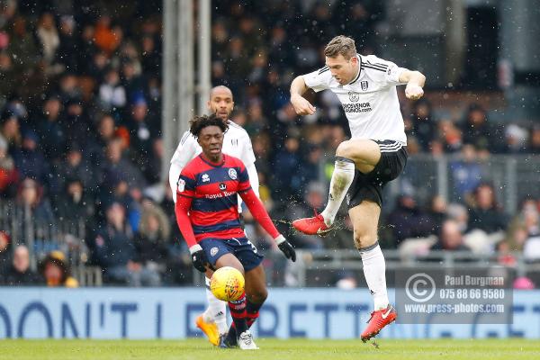 17/03/2018. Fulham v Queens Park Rangers  Action from the SkyBet Championship at Loftus Road.