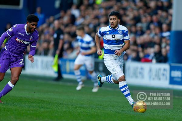 17/02/2018. Queens Park Rangers v Bolton Wanderers. SkyBet Championship Action from Loftus Road.
QPR’s Massimo LUONGO